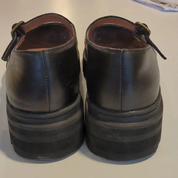 Madewell Black Leather Mary Jane Flats - Picture 4 of 8